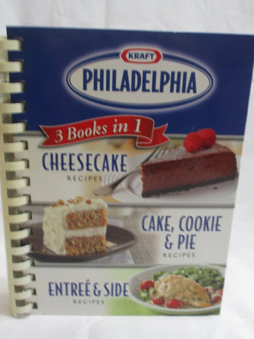 Kraft Philadelphia Cream Cheese 3 in 1 Cookbook Cheesecake, Entree & Sides, 2010
